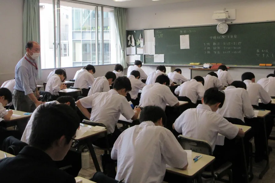 期末試験の様子