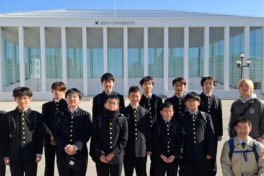 慶應義塾大学理工学部数理科学科・垣村研究室を訪問時の様子