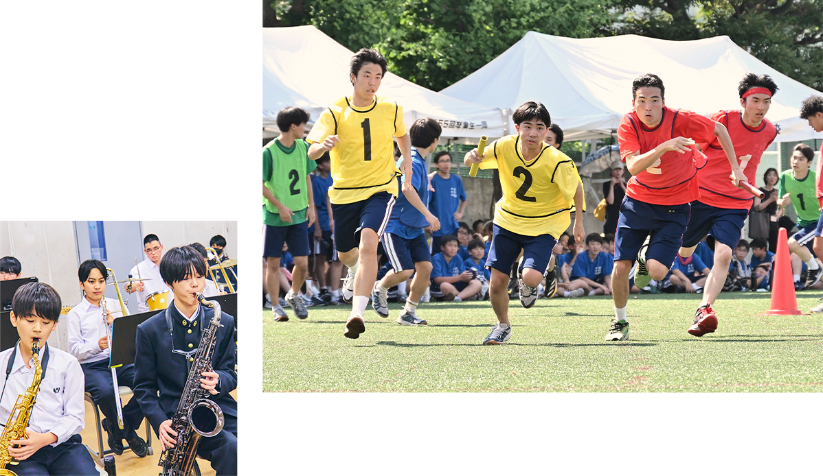 暁星の生徒の活発な様子