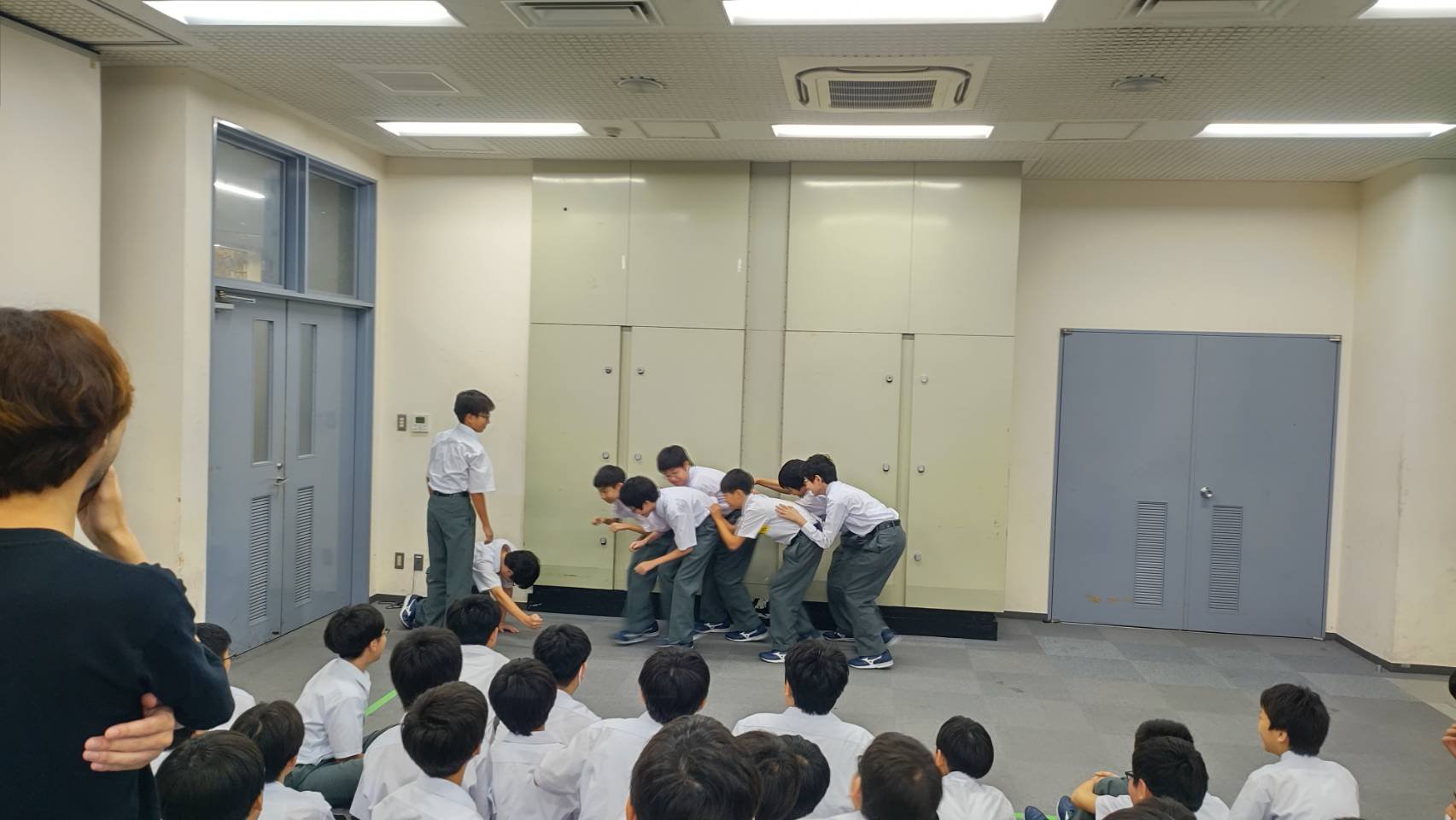 笑うことが重要～コミュニケーション授業(中1)