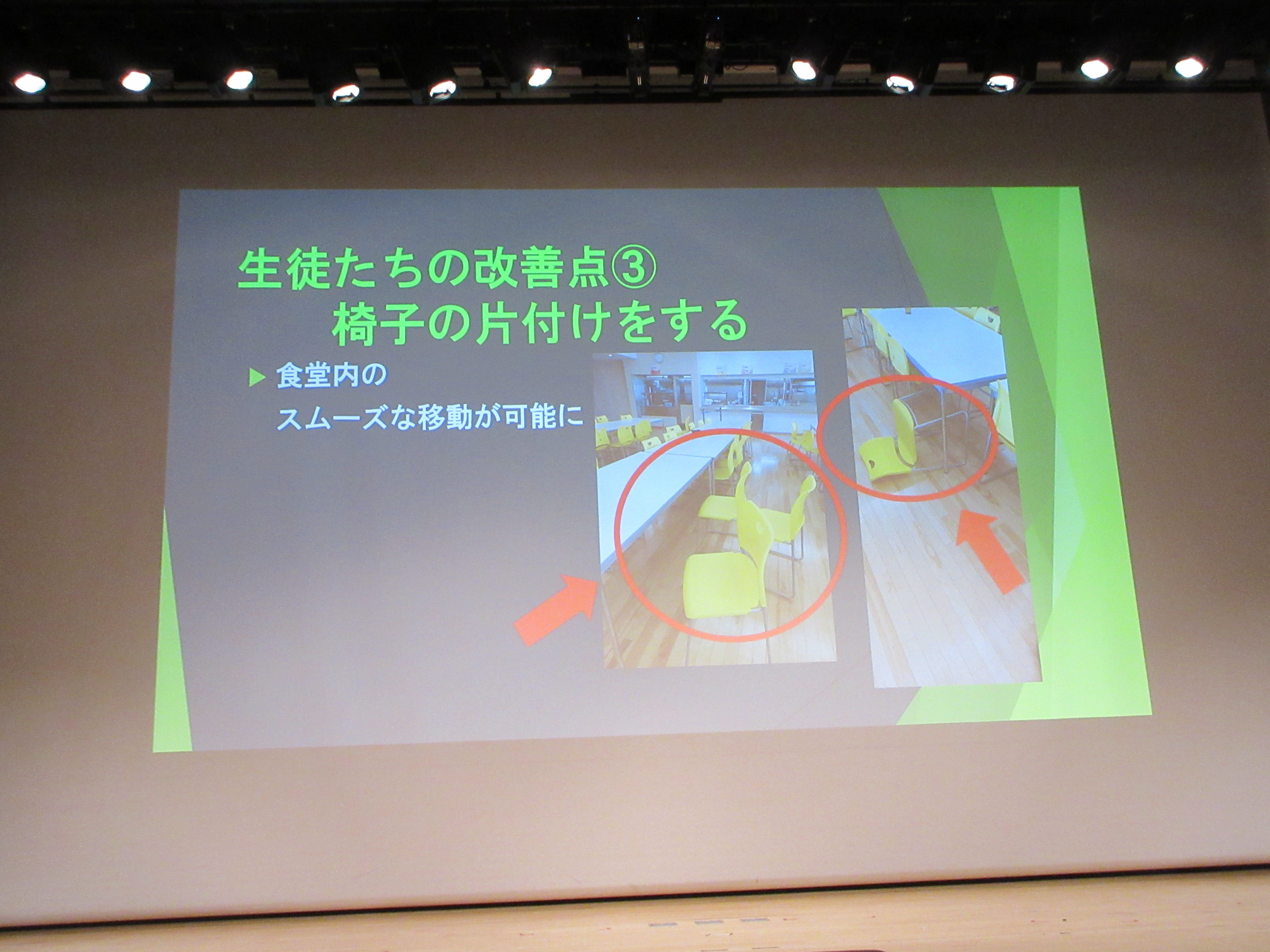 みんなで考える食堂の使い方～生徒会行事