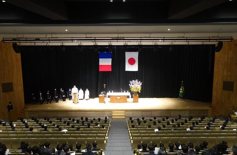 期待と不安の入学式(中1）